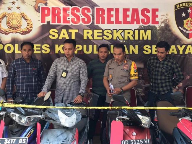 Press Release Polres Selayar, Ungkap Pelaku Curanmor Anak di Bawah Umur 