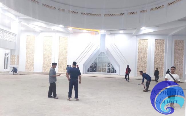Antisipasi Hujan, Pemkab Selayar Siapkan Masjid Raya Rahmatan Lil Alamin Shlat Idul Fitri 1445 H