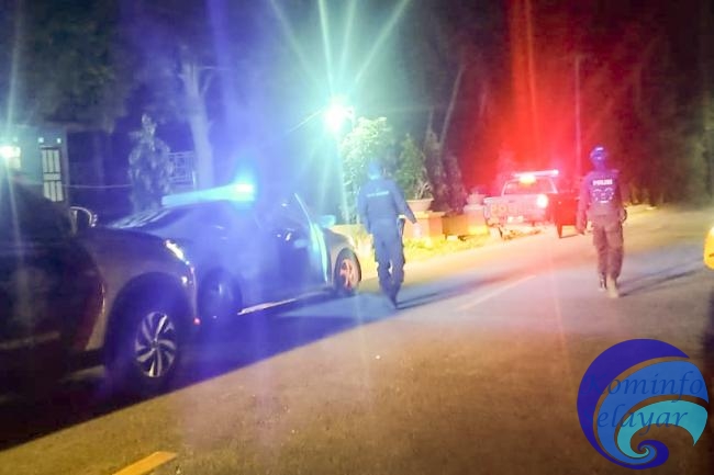 Covid-19, Patroli Gabungan Polres, Polsek dan Satpol PP bubarkan Kumpulan Warga di Wilayah Kota Benteng