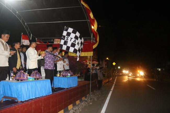 Sambut Idul Adha 1439 H, Wakil Bupati Kepulauan Selayar Lepas Peserta Takbir keliling 