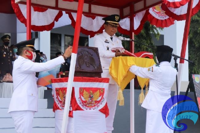 Inspektur Upacara HUT RI, Bupati Kepulauan Selayar Mengajak Terapkan Protokol Kesehatan