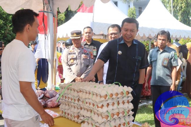 Bupati Basli Ali Bersama Forkopimda Tinjau GPM dan Beri Bantuan Mesin Pompa Air Kepada Kelompok Tani