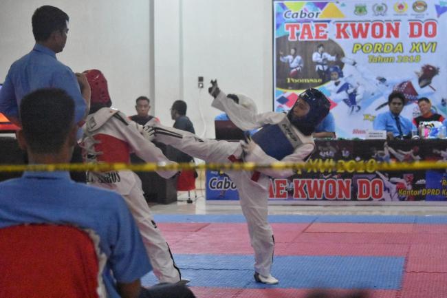 Kandas di Semi Final, Taekwondo Putri Selayar Harus Puas Raih Medali Perunggu