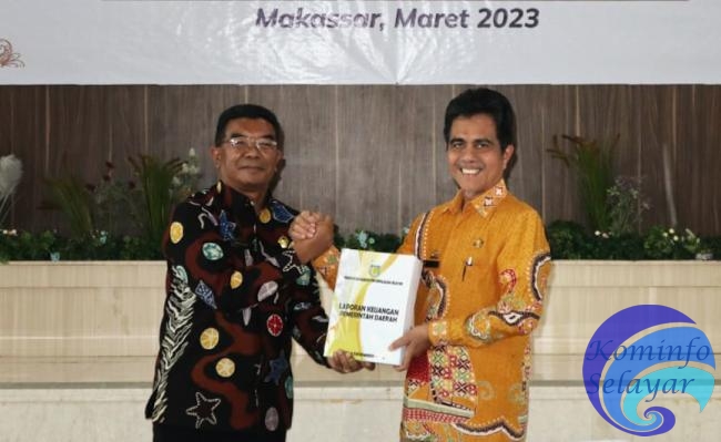 Wabup Selayar Serahkan Laporan Keuangan Pemerintah Daerah TA 2022  ke BPK RI Perwakilan Sulsel