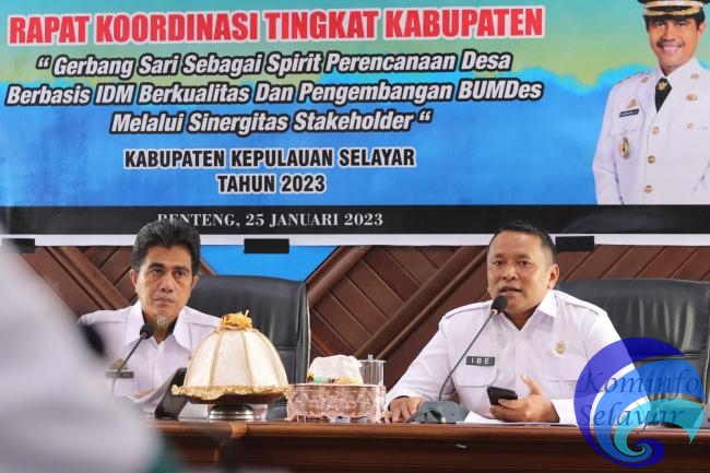 Wabup Kepulauan Selayar Pimpin Rakor Gerbang Sari, Ini Progresnya