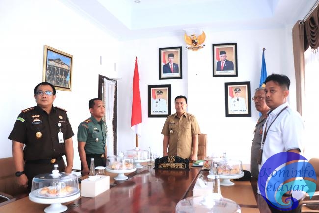 Bupati Basli Ali Bersama Forkopimda  Silaturahmi dengan Pangdam XIV Hasanuddin
