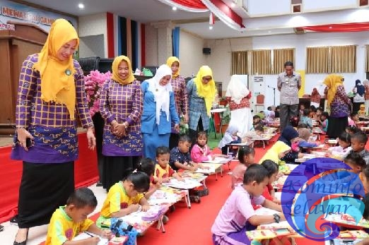 Lomba Kreatifitas Anak Mewarnai Gambar Meriahkan HUT RI ke-77
