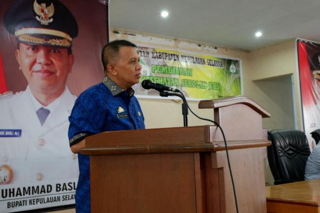 Buka Pembinaan UKS, Begini Sambutan Sekda Kepulauan Selayar