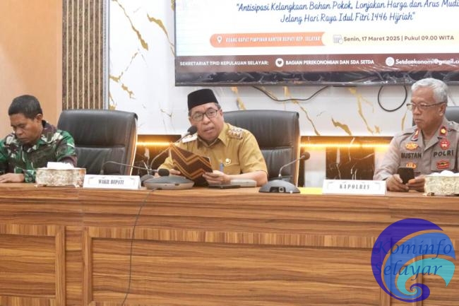 Wabup Selayar Pimpin HLM TPID, Siapkan Strategi Antisipasi Lonjakan Harga Bahan Pokok Jelang Idul Fitri 1446 H