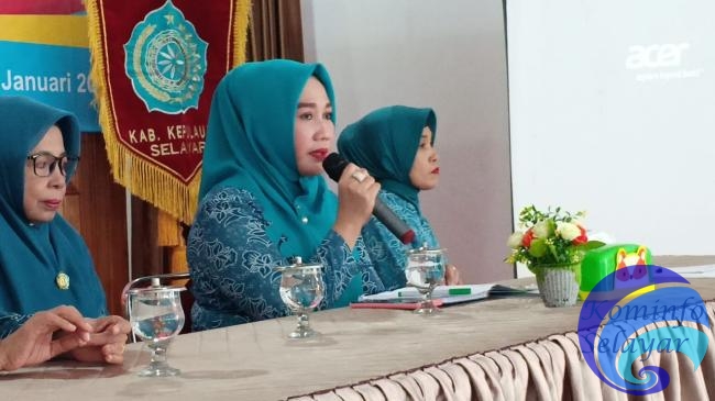 Andi Dwiyanti Musrifah Basli : Tahun 2020, TP PKK Kabupaten Kepulauan Selayar Harus Lebih Baik dan Lebih Maju. 