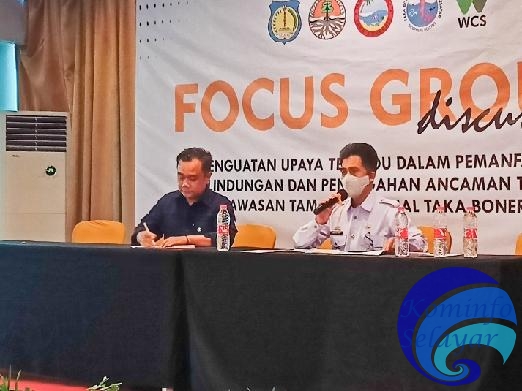 Wabup Selayar Hadir Sekaligus Narsum FGD Penanggulangan Illegal Fishing