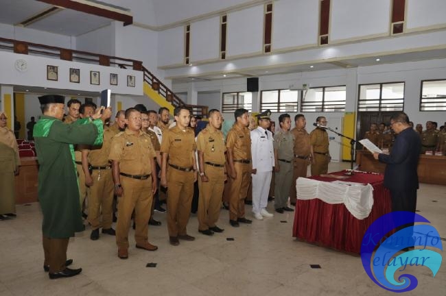 Sekda Selayar Lantik 73 Pejabat Struktural Pengawas