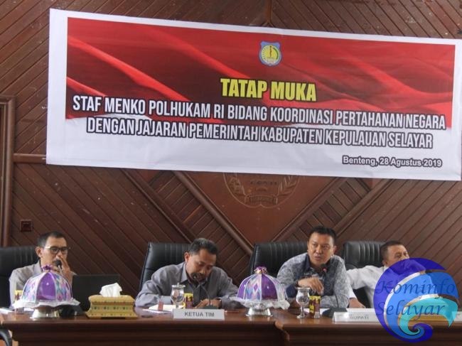 Hari Kedua Kunker Staf Kemenkopolhukam, Tatap Muka Dengan Bupati Kepulauan Selayar