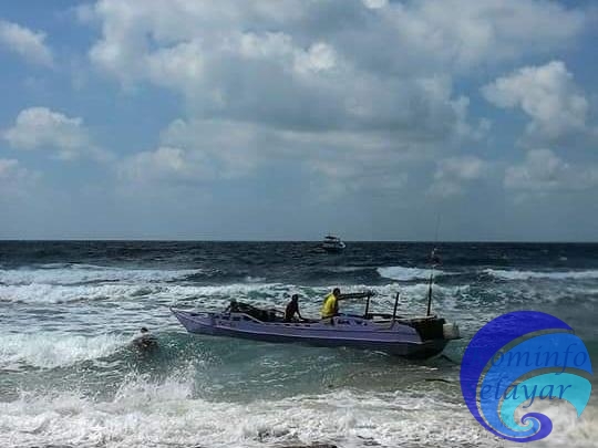 Mesin Kapal Rusak, 3 Nelayan Tarupa Terdampar di Pantai Langsangiring