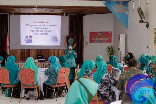TP. PKK Selayar Gelar Pelatihan Penyusunan Laporan Tahunan