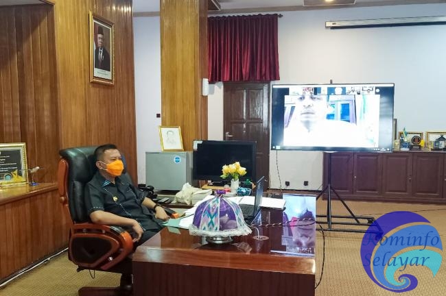 Video Conference dengan Wagub Sulsel, MBA Laporkan Kondisi Terkini Penanganan Covid-19