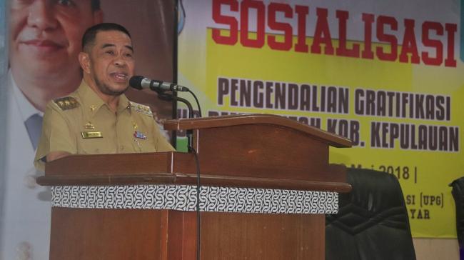 Buka Sosialisasi Pengendalian Gratifikasi, Ini Harapan Wakil Bupati Selayar 