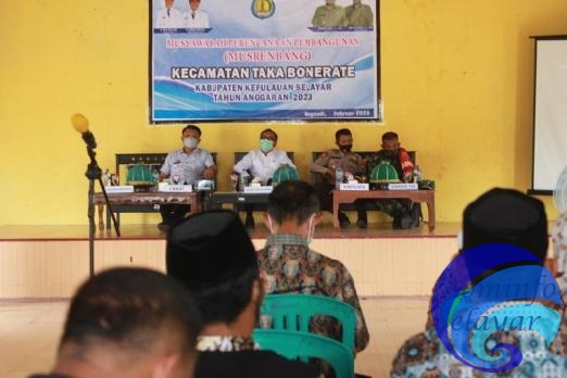 Virtual, Wabup Kepulauan Selayar Buka Musrenbang Tingkat Kecamatan Takabonerate