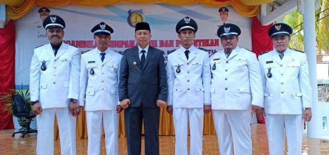 Lantik 5 Kades di Pasimarannu, Ini Pesan Bupati Kepulauan Selayar