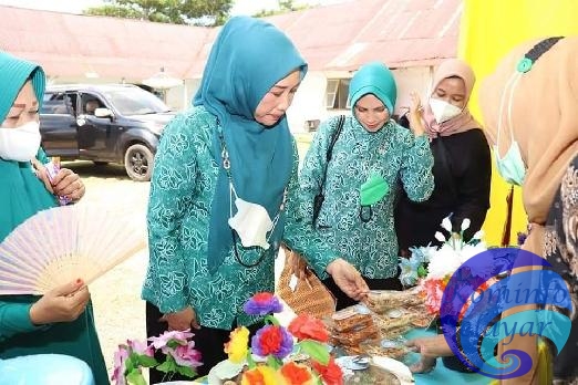 Ketua TP PKK Selayar Kagumi Kreativitas PKK Kecamatan Pasimasunggu