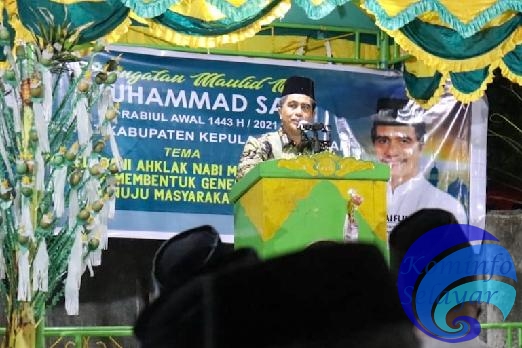 Disela Kunkernya, Wabup Kepulauan Selayar Ceramah Hikmah Maulid di Pasimasunggu
