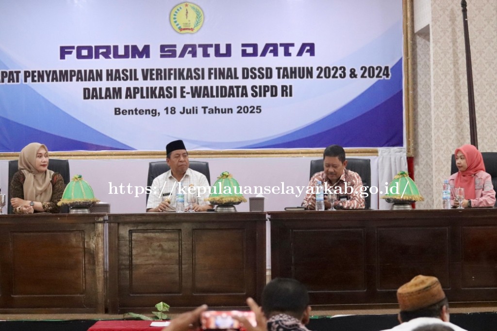 Pemkab Selayar Gelar Rapat Finalisasi Verifikasi Data Statistik Sektoral Daerah 2023–2024