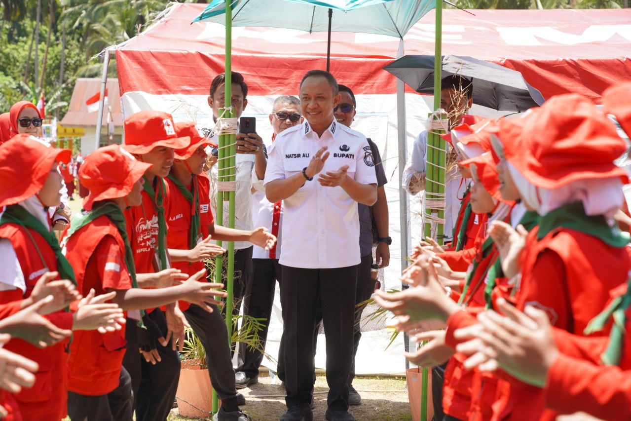 Sempat Diwakili, Bupati Natsir Ali Akhirnya Hadir Langsung di Kemah Bakti PMI